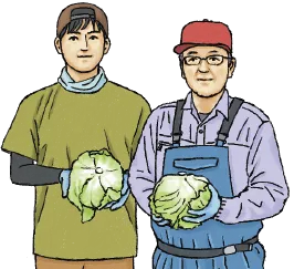 生産者のイラスト(スマホ用)